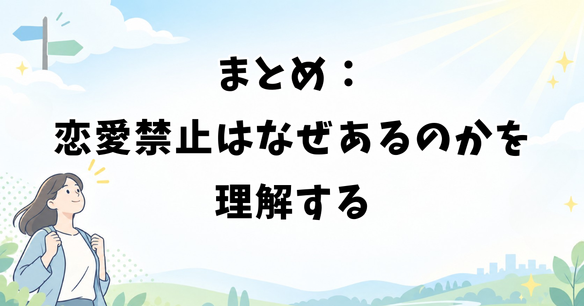 まとめ：アイドルの恋愛禁止はなぜあるのかを理解する